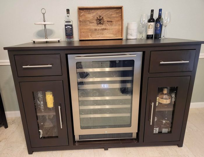 Sideboard with Wine Rack