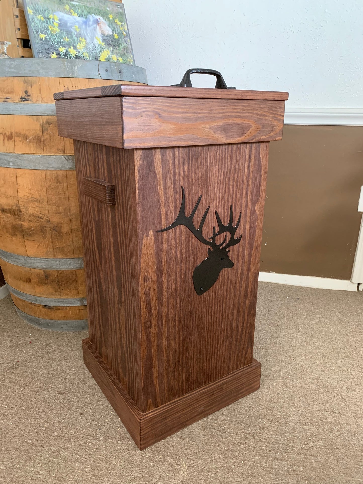 30 Gallon Wooden Trash Can