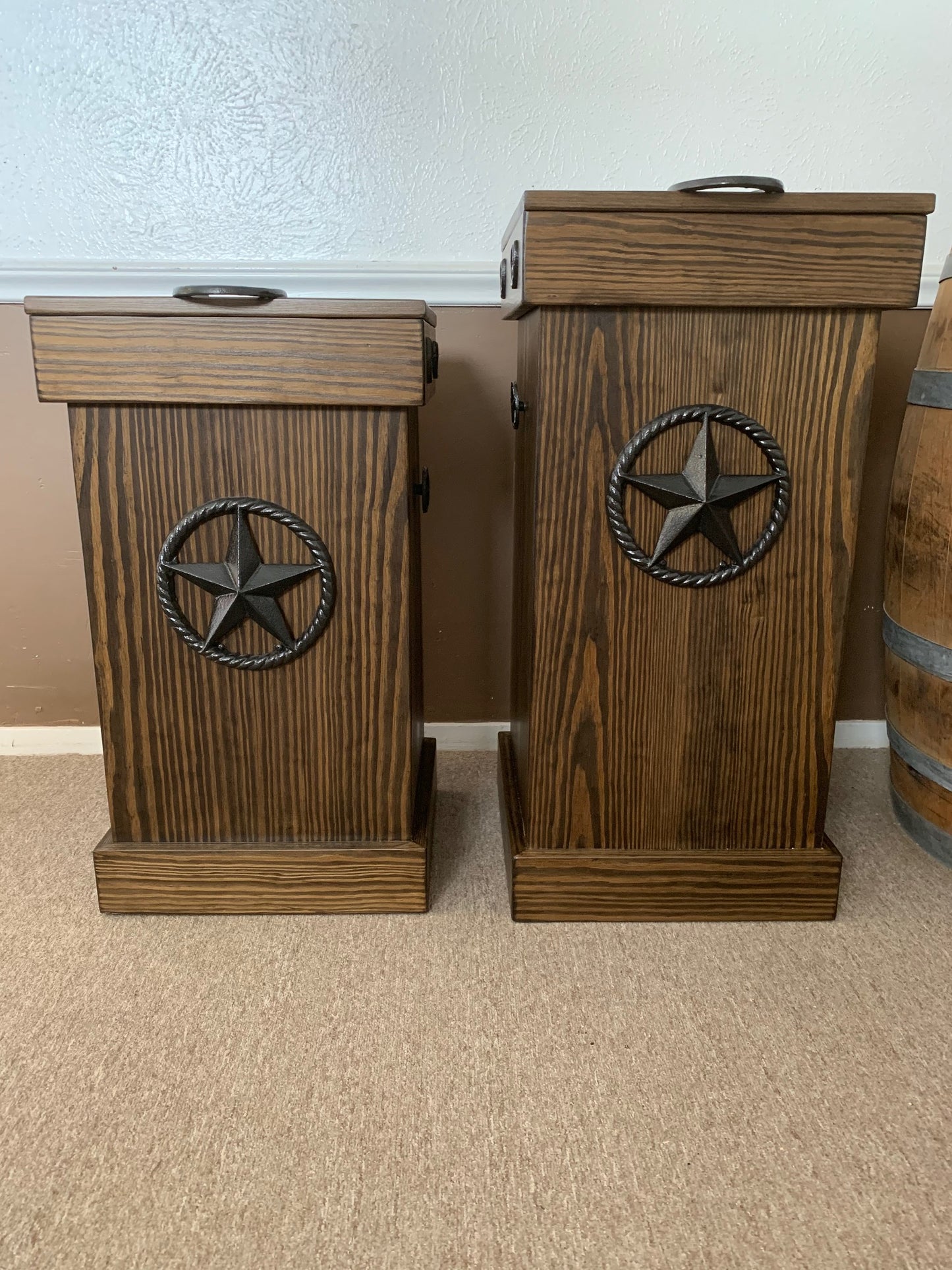 30 Gallon Wooden Trash Can