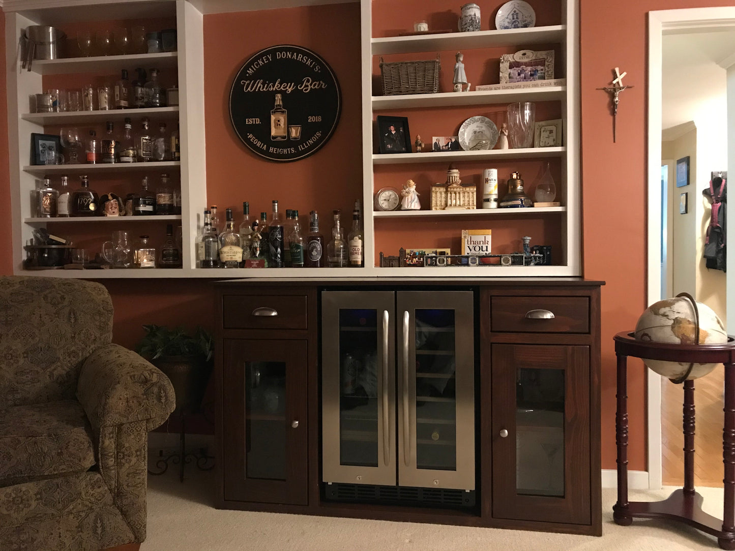 Sideboard with Wine Rack